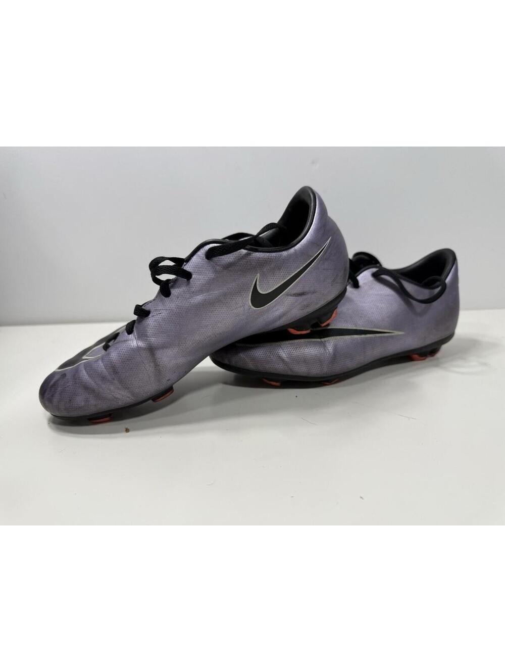 Nike Mercurial Victory Youth Soccer Cleats Black Purple (651642-580) Size 2.5Y - Picture 5 of 6